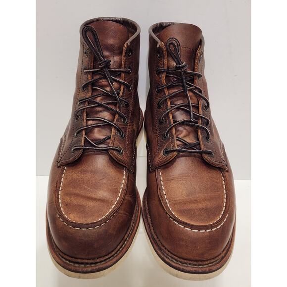 Red Wing Heritage 6" MOC Toe Boots Mens 1907 Copper Rough & Tough Sz 10.5 D - Picture 2 of 9